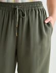 Zest Lyocell Twill Wide Leg Pant, Khaki product photo View 04 S