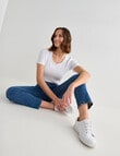 Bodycode Scoop Neck Short Sleeve Tee, White product photo View 06 S