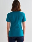 Bodycode Scoop Neck Short Sleeve Tee, Spruce product photo View 02 S