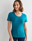 Bodycode Scoop Neck Short Sleeve Tee, Spruce product photo View 05 S