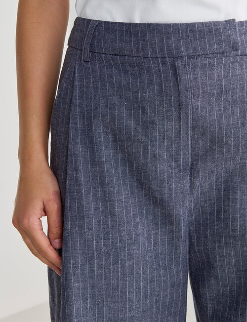 Whistle Man Style Pinstripe Pant, Navy product photo View 04 L