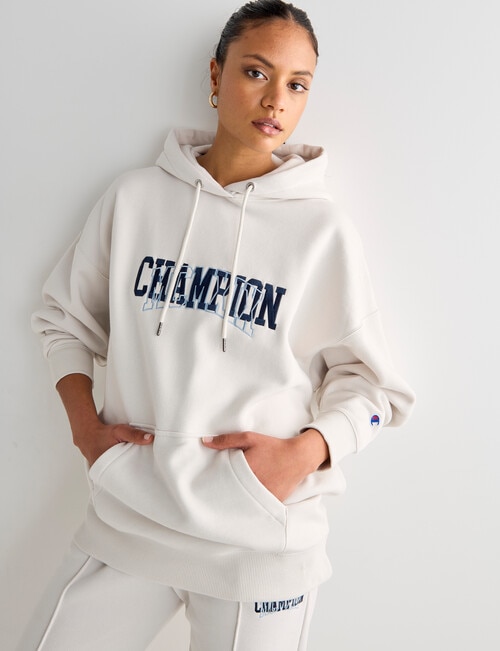 Champion Rochester MCMXIX Hoodie, Smoked Sand product photo View 04 L