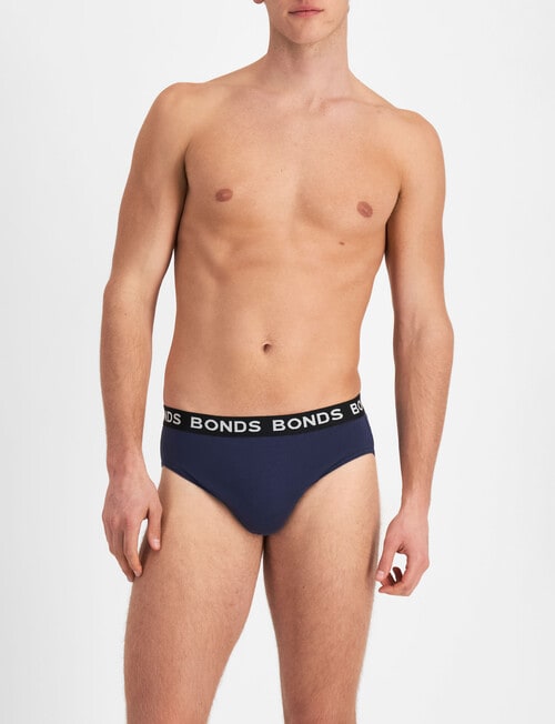 Bonds Hipster Brief, 4-Pack, Denim Fade, Green Team, Atlantic Velvet & Black product photo View 05 L