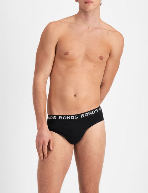 Bonds Hipster Brief, 4-Pack, Denim Fade, Green Team, Atlantic Velvet & Black product photo View 07 L