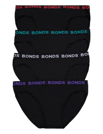 Bonds Hipster Brief, 4-Pack, Black product photo