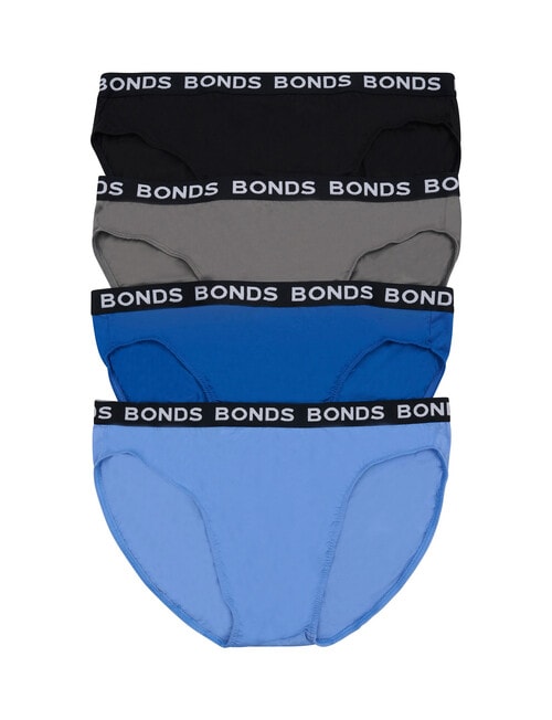 Bonds Hipster Brief, 4-Pack, Chambray, Cobalt, Grey Fog & Black product photo