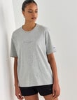 Champion Script Short Sleeve Tee, Oxford Heather product photo View 05 S