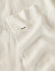 Domani Toscana Linen Fitted Sheet, White product photo View 02 S