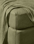 Domani Toscana Fitted Sheet, Olive product photo