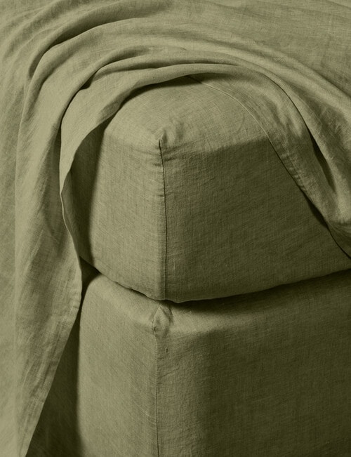 Domani Toscana Fitted Sheet, Olive product photo