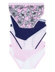 Bonds Multipack Bikini Brief, 5-Pack, Pink, Navy & Flora, 2-16 product photo View 03 S