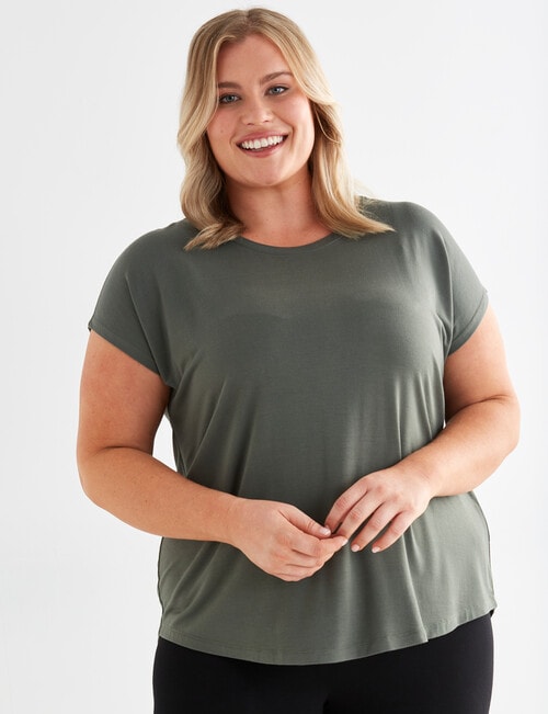 Bodycode Curve Bodycode Curve Boxy Tee, Olive product photo