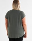 Bodycode Curve Bodycode Curve Boxy Tee, Olive product photo View 02 S