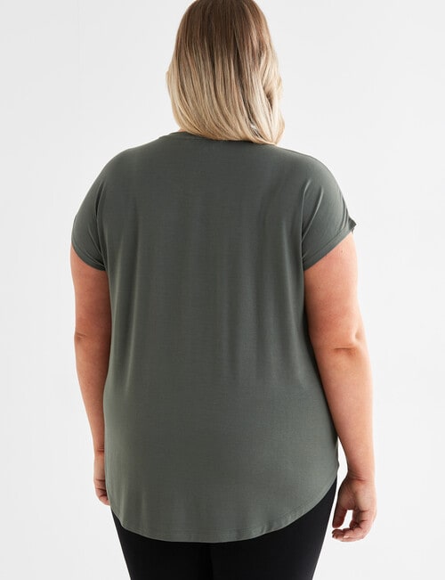 Bodycode Curve Bodycode Curve Boxy Tee, Olive product photo View 02 L