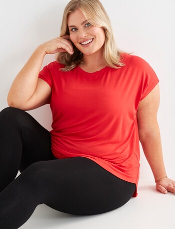 Bodycode Curve Bodycode Curve Boxy Tee, Coral Red product photo