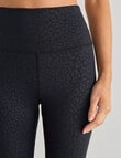 Superfit Limitless Animal Jacquard Crop Legging, Black product photo View 04 S