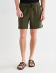 Tarnish Cotton With Touch of Linen Short, Khaki product photo