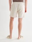 Tarnish Cotton With Touch of Linen Short, Beige product photo View 02 S