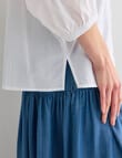 Whistle 3/4 Sleeve Cotton Detail Top, Ivory product photo View 06 S