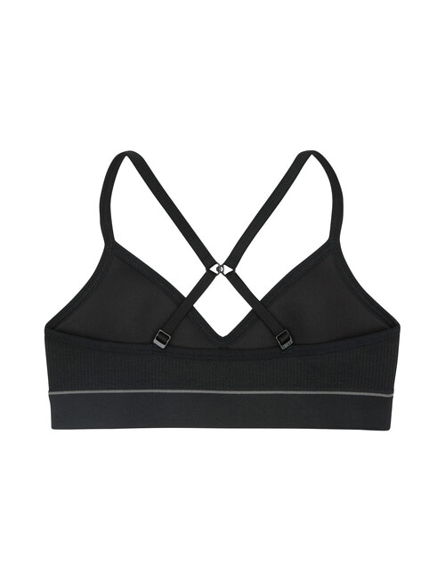 Bonds Retro Rib Contour Crop, Black, 8-16 product photo View 02 L