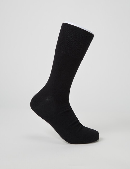 Mazzoni Comfort Top Viscose Rayon From Bamboo Dress Sock, Black product photo