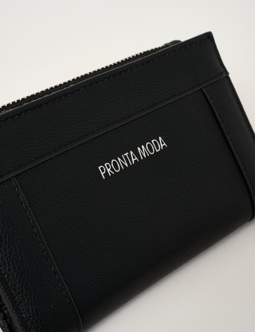 Pronta Moda Panel Wallet, Black product photo View 04 L