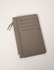 Pronta Moda Rivet Cardholder, Grey product photo View 02 S