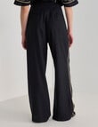 State of play Ahoy Embroidered Wide Leg Pant, Black & Gold product photo View 02 S