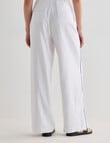 State of play Ahoy Embroidered Wide Leg Pant, White & Blue product photo View 02 S