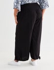 Studio Curve Ruched Waist Pant, Black product photo View 02 S