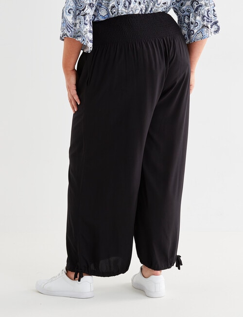 Studio Curve Ruched Waist Pant, Black product photo View 02 L