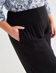 Studio Curve Ruched Waist Pant, Black product photo View 04 S