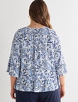 Studio Curve Paisley Knit Top, Paisley product photo View 02 S