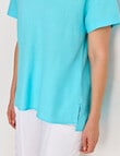 Line 7 Restore V-Neck Top, Lagoon Blue product photo View 04 S