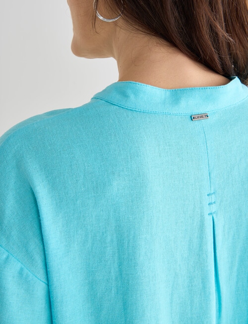 Line 7 Restore V-Neck Top, Lagoon Blue product photo View 06 L