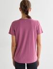 Superfit Scoop Hem Tee, Mulberry product photo View 02 S