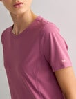 Superfit Scoop Hem Tee, Mulberry product photo View 04 S