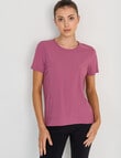 Superfit Scoop Hem Tee, Mulberry product photo View 05 S