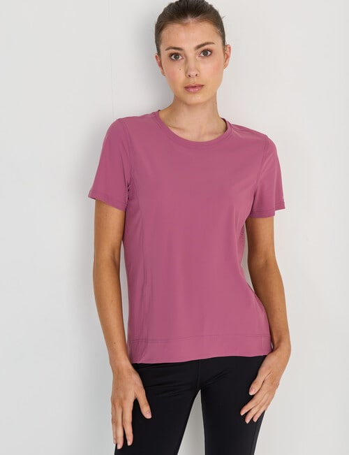 Superfit Scoop Hem Tee, Mulberry product photo View 05 L