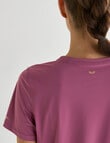 Superfit Scoop Hem Tee, Mulberry product photo View 06 S