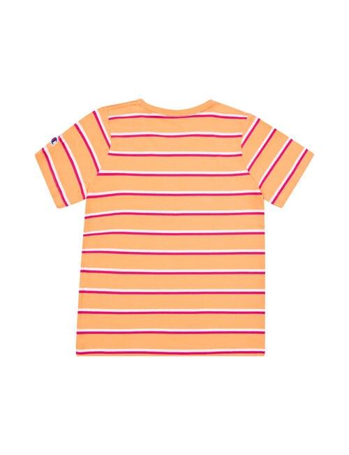 Champion Kids Stripe Tee, Sweet Sherbet, White & Bo Berry product photo View 02 L