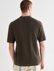 Tarnish Como Short Sleeve Knitted Shirt, Khaki product photo View 02 S