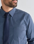 Chisel Crown Ditsy Long Sleeve Shirt, Navy product photo View 04 S