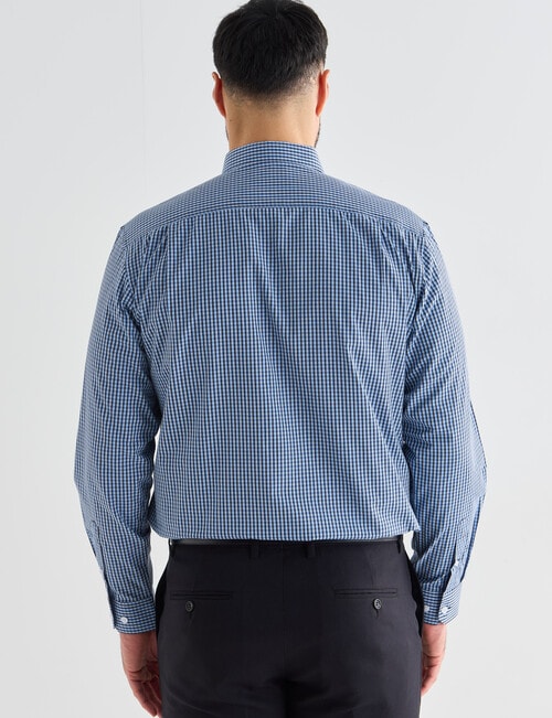 Chisel Crest Check Long Sleeve Shirt, Navy product photo View 02 L