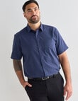 Chisel Self Stripe Short Sleeve Shirt, Navy product photo View 05 S