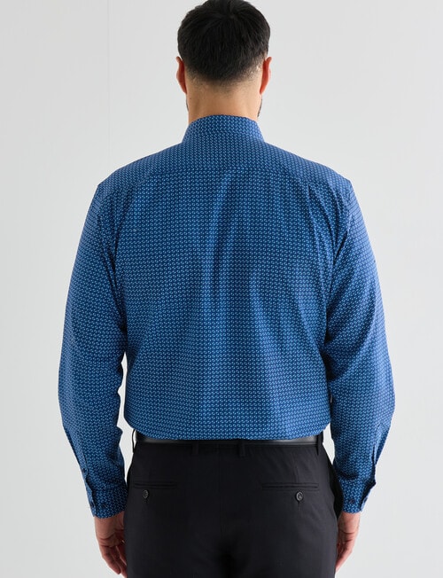 Chisel Peaks Geo Short Sleeve Shirt, Navy product photo View 02 L