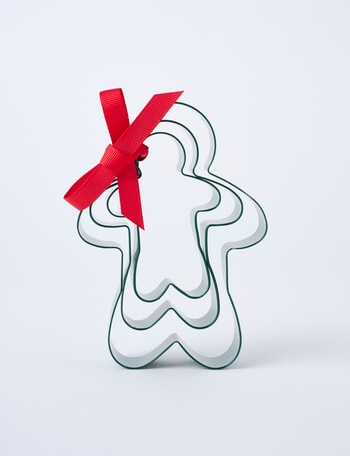 Christmas Shop Christmas Bake Gingerbread Man Cookie Cutter, Set of 3 product photo