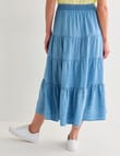 Zest Tiered Lyocell Skirt, Light Blue product photo View 02 S