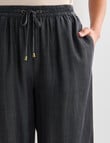 Zest Lyocell Wide Leg Crop Pant, Black product photo View 04 S