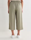 Zest Lyocell Wide Leg Crop Pant, Sage product photo View 02 S